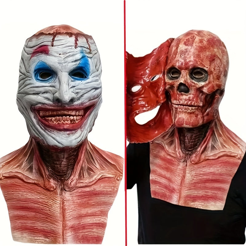 Men's Halloween Cosplay Zombie Ghost Scary Full Head Mask