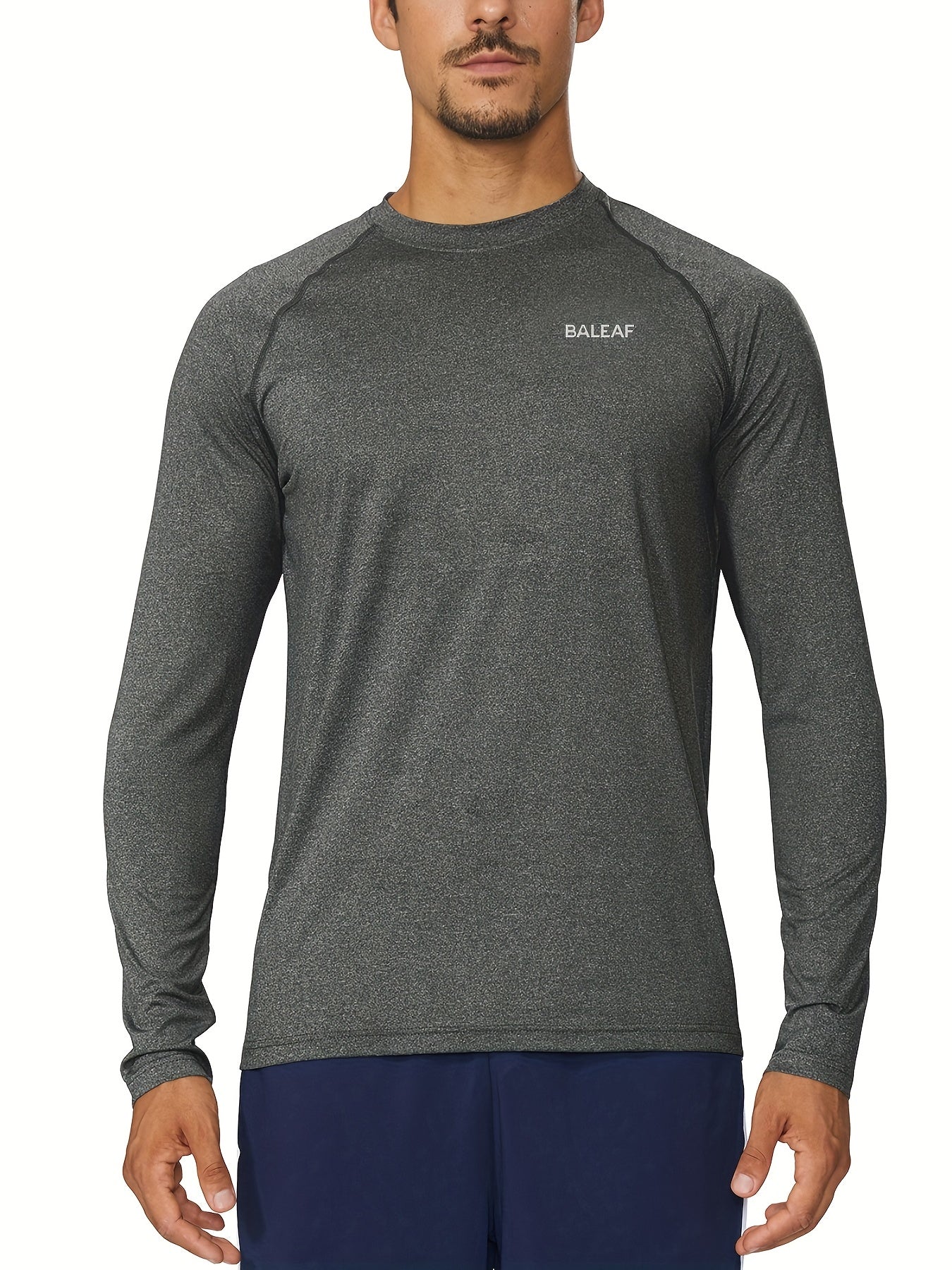 BALEAF Men's Quick Drying Long Sleeve Running Shirt