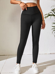 Solid Yoga Workout Pants Stretchy Running Fitness Leggings