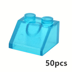 50pcs 2x2 Slope Brick Building Blocks Educational Assembly Toy 3039 Compatible