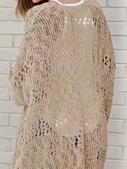 Boho Knitted Cardigan with Cut Out Detail