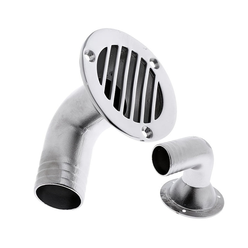 316 Stainless Steel Boat Deck Drain Scupper 90 Degree 32MM Yacht Replacement
