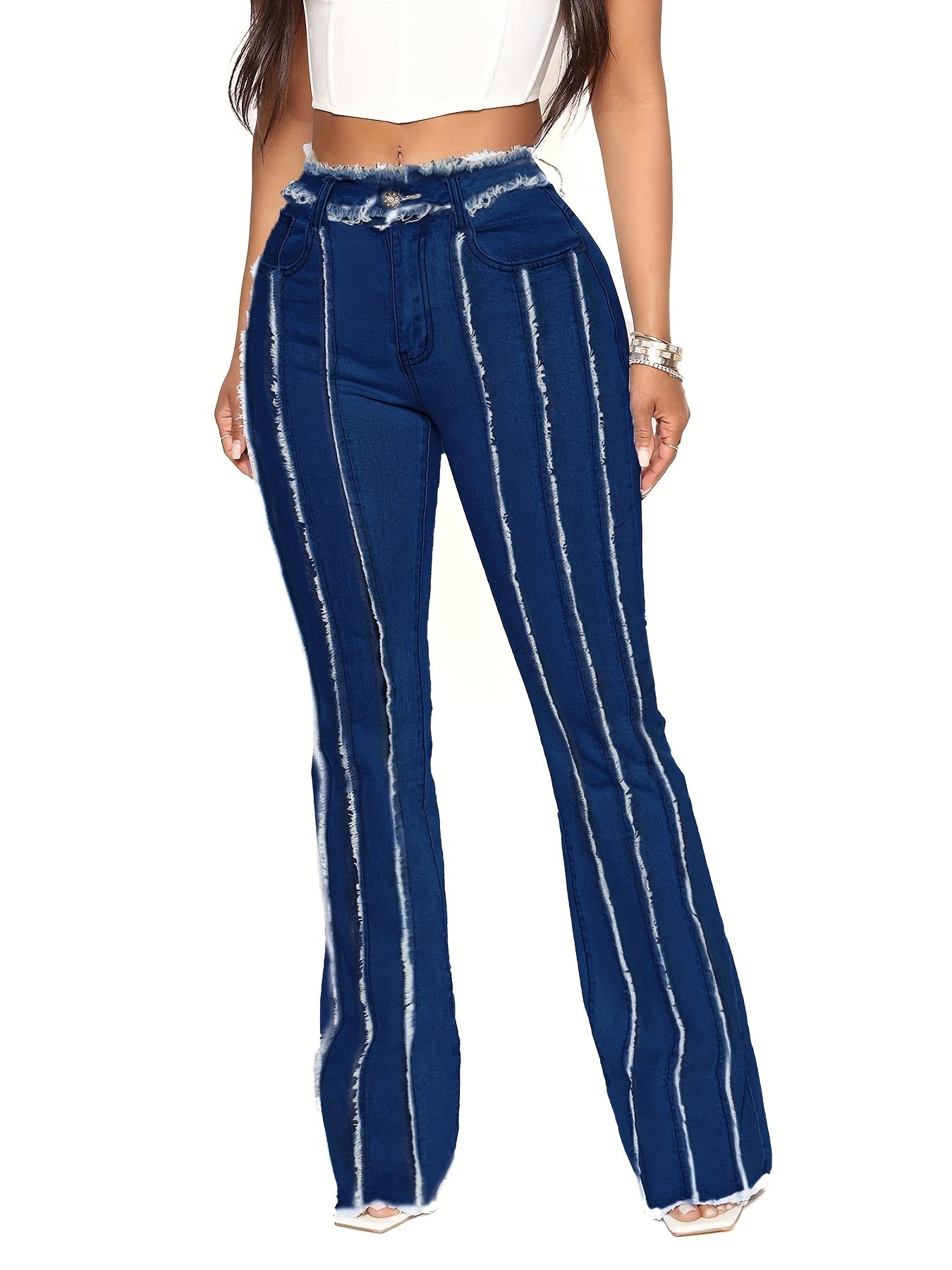 Casual Jeans Women's Flared Denim Pants