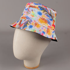 Colorful Ink Trees Bucket Hat Reversible Sun Hat For Women