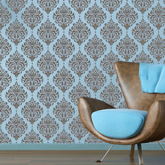 Large Flower Damask Stencil Template for Home DIY Painting