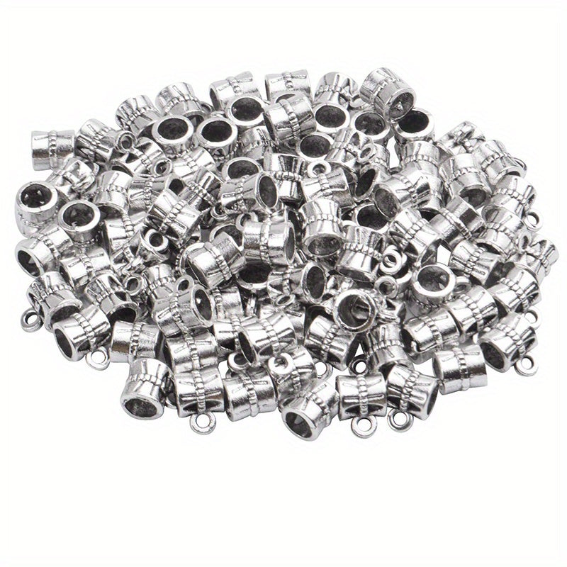 Ancient Silvery Alloy Charms Jewelry Connectors Spacer Beads Bracelet Accessorie