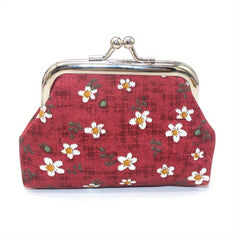 Girls Flower Pattern Coin Purse Bag Key Bag Birthday Gift Money Bags