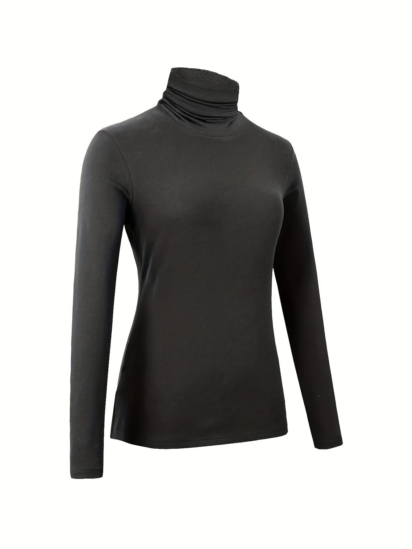Women's Turtleneck Thermal Underwear Plush Top