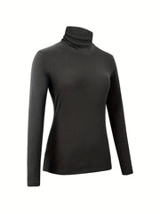 Women's Turtleneck Thermal Underwear Plush Top