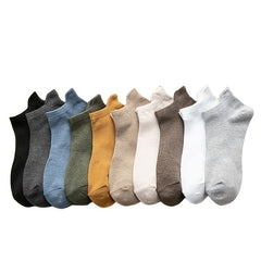 10 Pairs Men's Crew Socks Outdoor Street Sports All Seasons