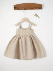 Toddler Baby Girls Cotton Cami Dress Summer Pleated Dress