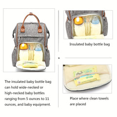Large Diaper Bag Backpack with Changing Pad Anti Splash