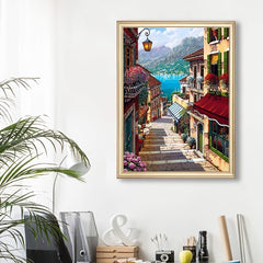 5D Scenery Diamond Art Kit for Adults - Street Scene Full Drill Diamond Dots