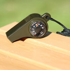 Outdoor Survival 3 in 1 Whistle Field Life saving Training Equipment
