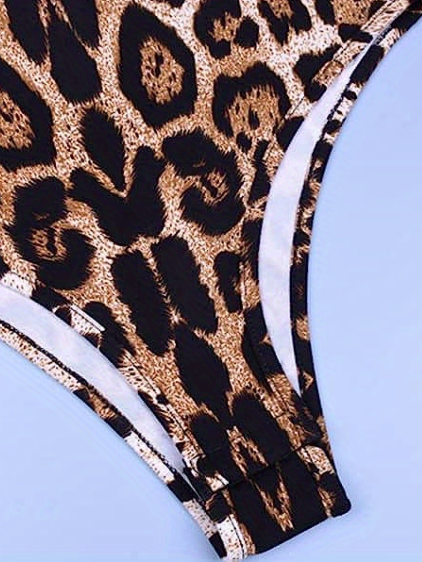 Leopard Print Mock Neck Slim Bodysuit Long Sleeve Fall Spring Women's Clothing
