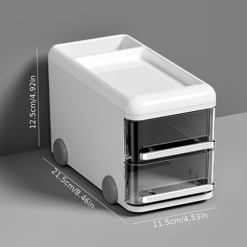 Double Layer Bus Pen Holder Stationery Box