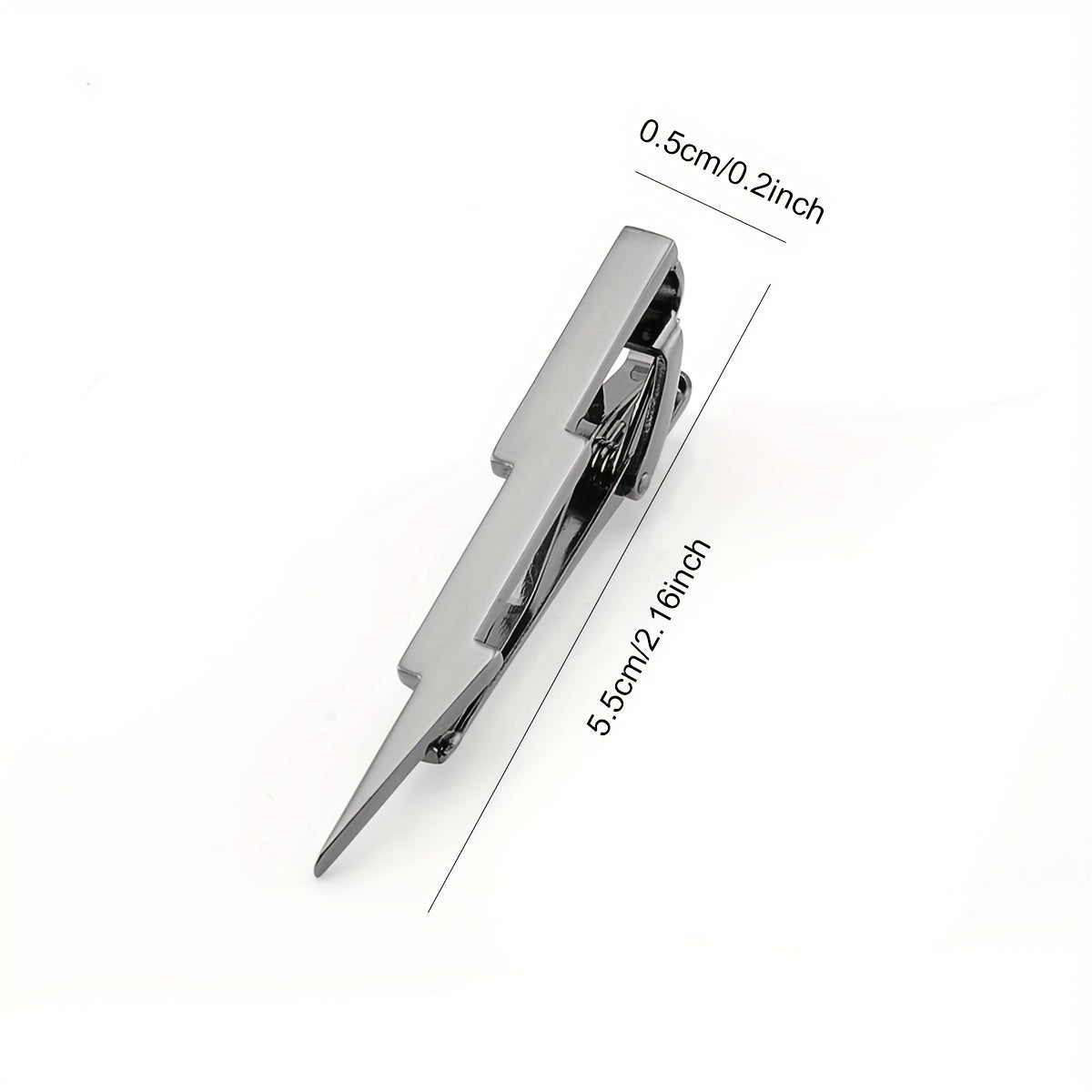 Men's Copper Lightning Tie Clip Classic Design