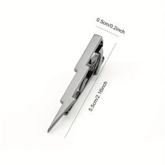 Men's Copper Lightning Tie Clip Classic Design
