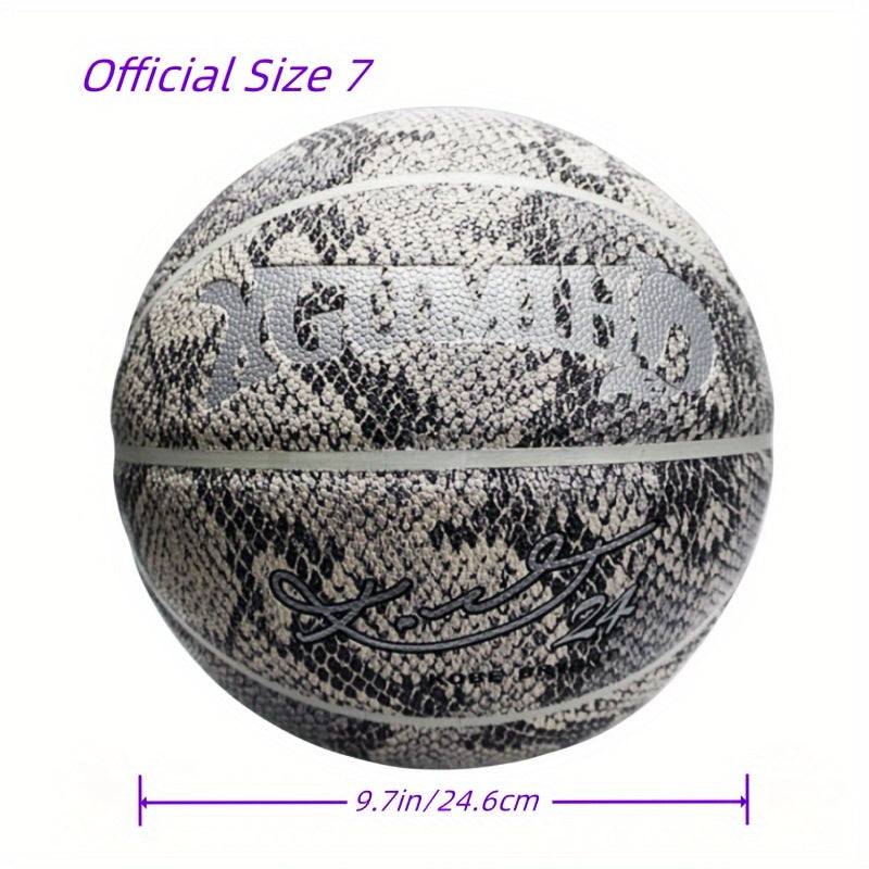 Manba Snake Pattern Basketball Size 7 for Indoor and Outdoor Training
