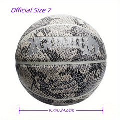 Manba Snake Pattern Basketball Size 7 for Indoor and Outdoor Training