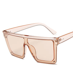 Oversized Squared Sun Glasses Female Big Frame Shades Unisex