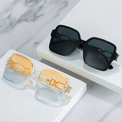 Large Square Frame Sunglasses For Women Men UV400