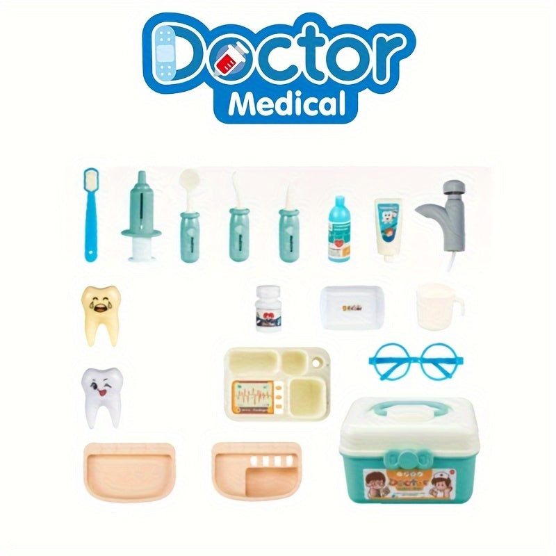 Doctor Role Play Toy Set 20pcs Pretend Play Toys with Box for Boys and Girls