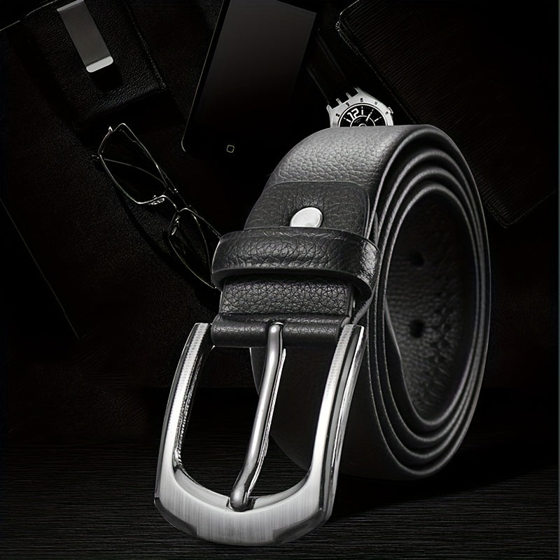 PP3107 Men's Leather Belt Pin Buckle Casual Versatile Belt
