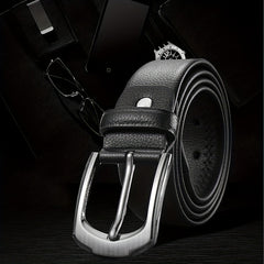 PP3107 Men's Leather Belt Pin Buckle Casual Versatile Belt