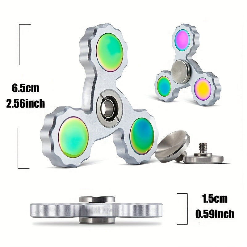 Aluminum Finger Gyroscope Spinner Dual Axis Acceleration Fidget Toy