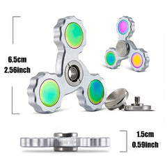 Aluminum Finger Gyroscope Spinner Dual Axis Acceleration Fidget Toy