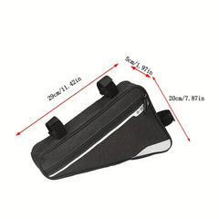 Portable Triangle Bike Bag Zipper Storage Hanging Bag