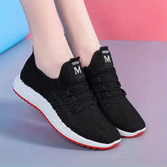Women's Mesh Sneakers Casual Lace Up Outdoor Shoes Lightweight