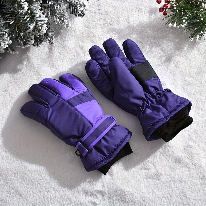 Winter Ski Gloves Warm Windproof Outdoor Sports Gloves Waterproof