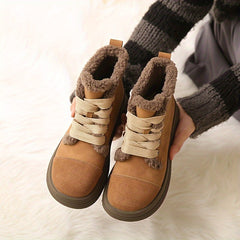 Women's Plush Snow Boots Retro Warm Ankle Boots