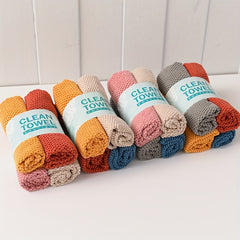 4pcs Microfiber Towels Quick Drying Scouring Pad Fish Scale Dish Cloths