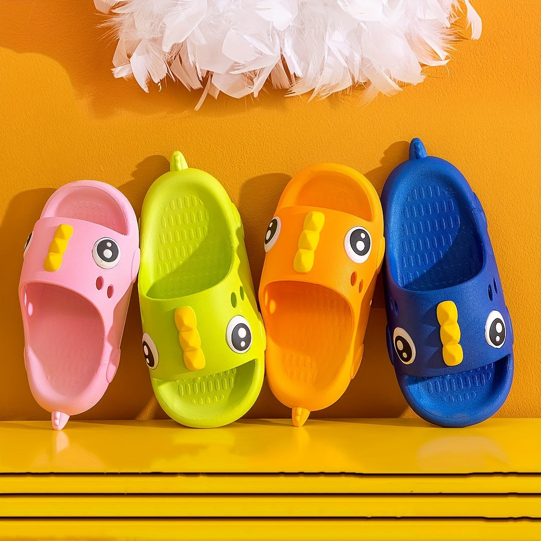 JIAGEYA Cartoon Open Toe Slippers For Boys Non Slip Lightweight Slippers