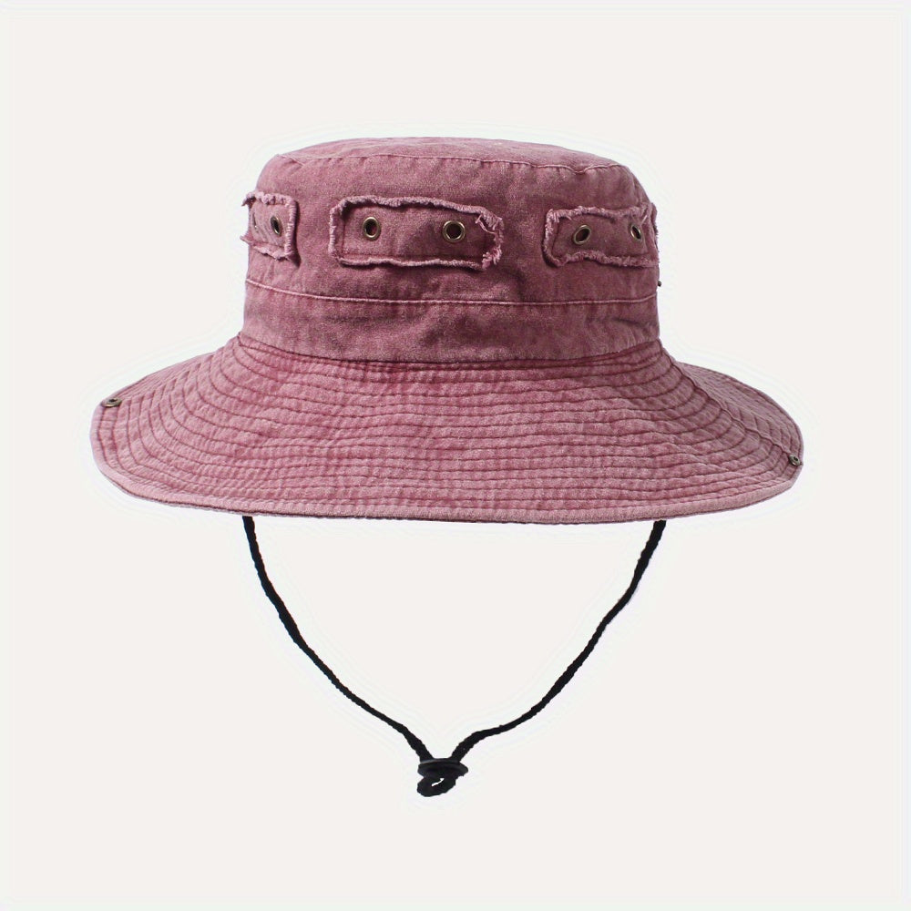 Distressed Cowboy Bucket Hats Vintage Unisex Boonie Hats