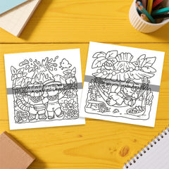 Tropical Beach Adult Coloring Book - 24 Pages of Summer Fun Scenes