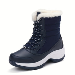 Fur Lined Thermal Snow Boots High Top Keep Warm No Slip Winter Boots