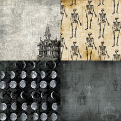 6 Inch Halloween DIY Album Scrapbook Paper Silent Castle Pattern
