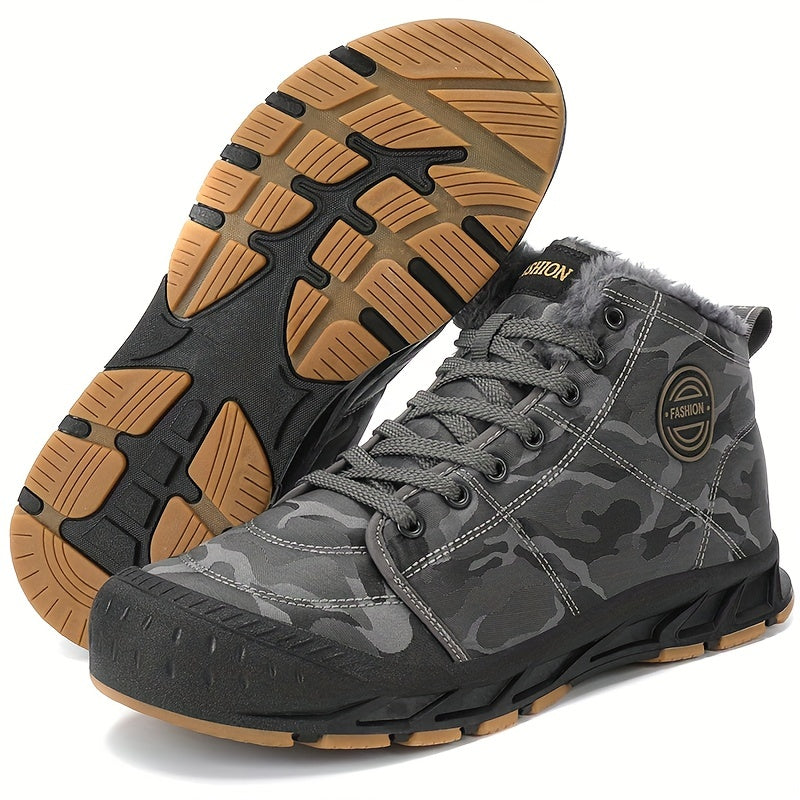 Women's Camo Pattern Hiking Shoes Non slip Outdoor Walking Shoes