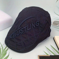 Adjustable Mens Peaked Cap With Letter Embroidery - Outdoor Sport