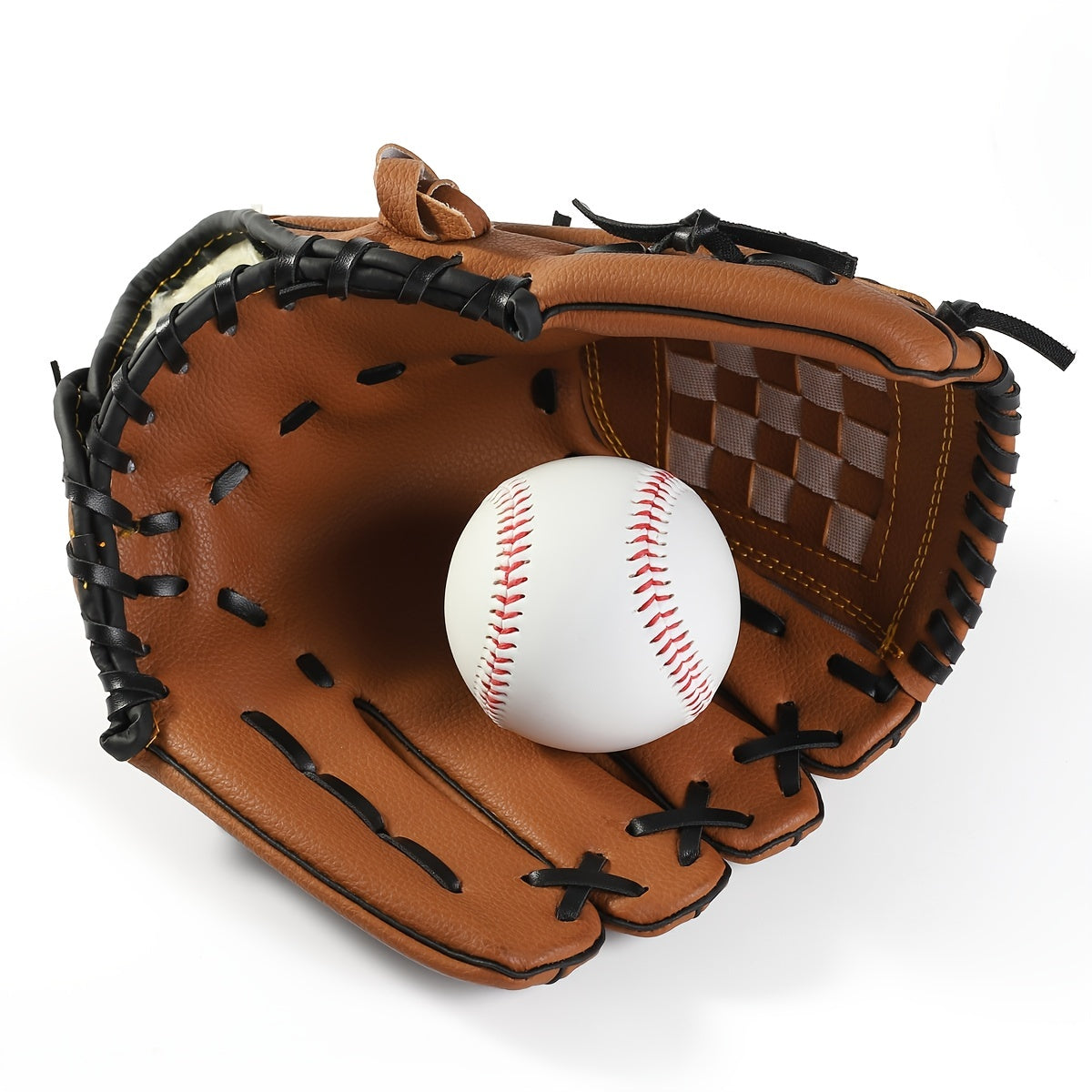 Faux Leather Baseball Gloves for Kids, Teens & Adults