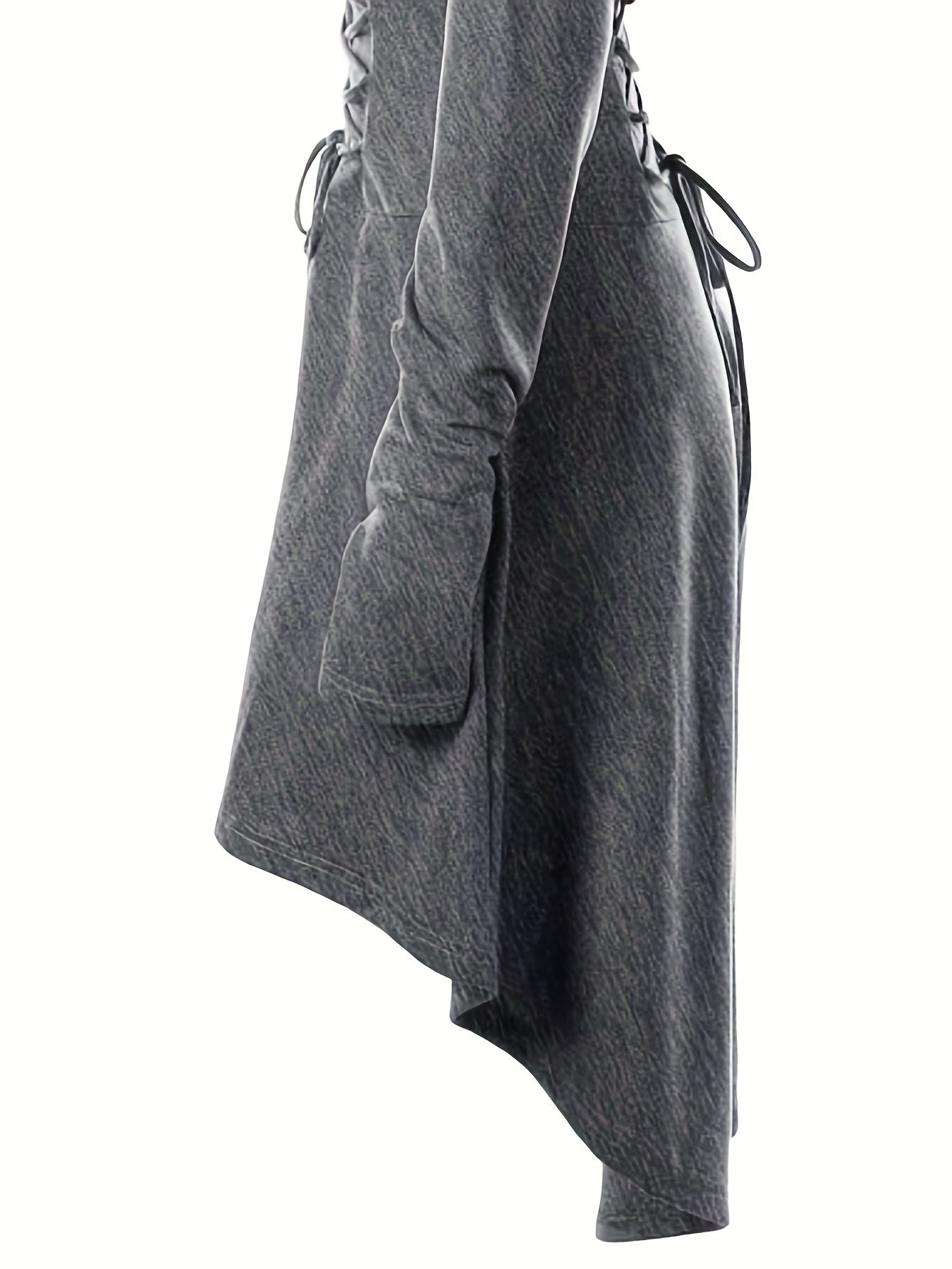 Gothic Witch Cosplay Dress Halloween Hooded Costume