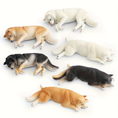 Realistic Shiba Inu Dog Figurines PVC Desktop Decor
