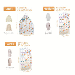 2pcs Hanging Vacuum Compression Storage Bags Clothes Suits Shirts