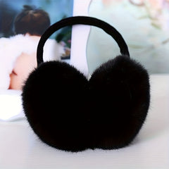 Winter Ear Muffs Faux Fur Ear Warmers Snap Closure Machine Washable Men Women