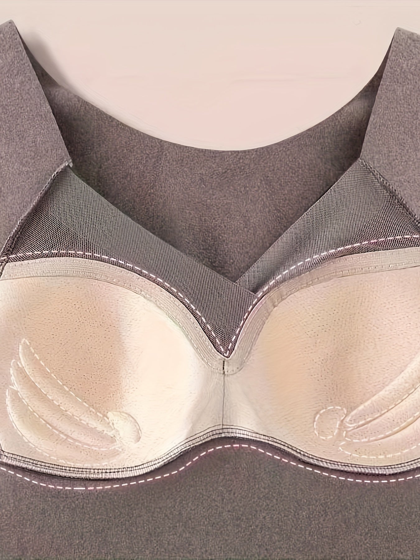 2pcs Mesh Thermal Tops Sleeveless V Neck Women's Lingerie