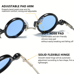 Men's Classic Small Round Sunglasses UV400